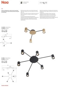 Redo 01-4049 - Faretto NOA 3xGU10/10W/230V oro