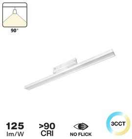 Lampada LED Lineare 34W binario Trifase 60cm 90° con driver Philips Colore Bianco Variabile CCT