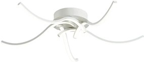 Plafoniera LED Roxie Ø 60 cm bianco IP20 bianco naturale, 2700 lumen NOVECENTO