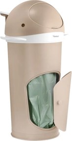 Cestino in plastica beige per pannolini 25 l Whale - Kindsgut