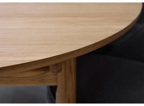 Tavolo da pranzo rotondo pieghevole in rovere ø 120 cm Carno - Unique Furniture