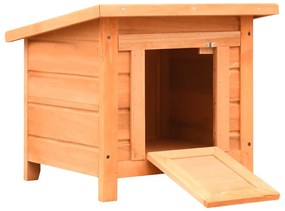 Cuccia Per Gatti İn Legno Di Pino E Abete 50x46x43,5 Cm /