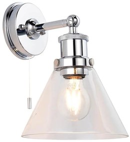 Endon 95513-Applique da bagno TOULON 1xE27/10W/230V IP44 cromo lucido