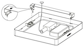 Eglo 99241 - Lampada da soffitto a LED FUEVA 5 LED/16,5W/230V