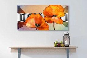 Quadro su tela – Fiori in stile orientale