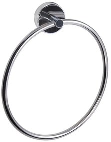 Kamalu - portasalviette anello da muro in acciaio linea kaman monde-m120