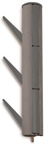 Gancio in gomma grigia per legno Flapper - Umbra