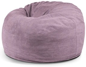 Puof a sacco viola con rivestimento in velluto a coste Om 110 – SLOWDOWN