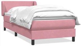 Giroletto A Molle Con Materasso Rosa 80x210 Cm Velluto /