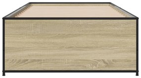 Giroletto rovere sonoma 100x200 cm legno multistrato e metallo