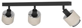 Eglo 43658 - Applique ROSLEY 3xE14/40W/230V nero/beige