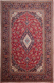 Kashan Tappeto 200 x 300 Rosso (Iran) Annodato A Mano