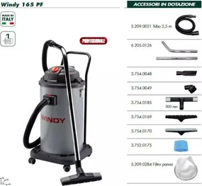 Aspirapolvere-Aspiraliquidi Lavor Windy 165pf Professionale - Promo-