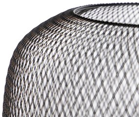 Lampada da terra moderna nera - Bliss Mesh