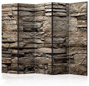 Paravento Beautiful Brown Stone II [Room Dividers]