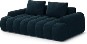 Divano color petrolio con rivestimento in velluto 200 cm Linz – Cosmopolitan Design