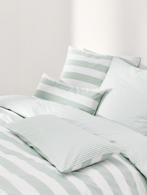 Copripiumino reversibile in cotone a righe Lorena