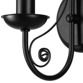 Applique DONATO 1xE14/40W/230V nero