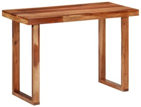 Tavolo Da Pranzo 110x50x76 Cm Legno Massello Di Acacia /