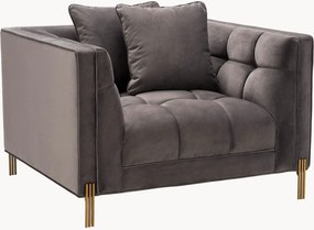 Poltrona in velluto Sienna