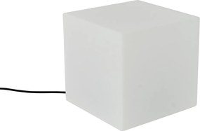 Set di 2 lampade da terra per esterni bianche 30 e 38 cm quadrate IP44 - Nura