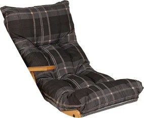 Cuscino imbottito per poltrona relax sdraio giardino - Grigio