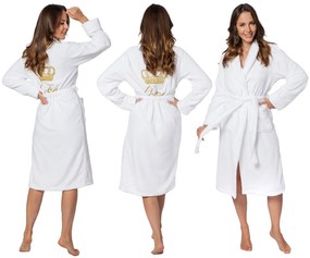 Accappatoio Queen White Collar L