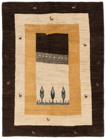 Gabbeh Tappeto 190x150 Beige (Iran) Annodato A Mano