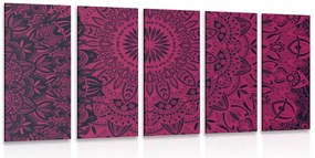 Quadri 5 pezzi – Mandala elegante