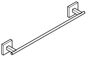 GROHE 40987DC0 - Porta asciugamani START CUBE 450 mm in acciaio inox