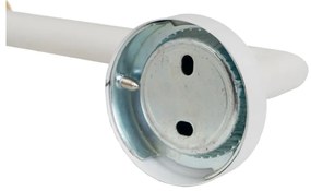 Porta carta igienica a parete in metallo bianco - Casa Selección