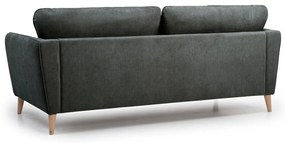 Divano nero e grigio 206 cm Oslo - Scandic
