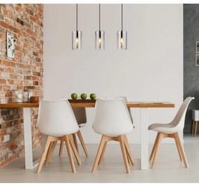 Globo 21002-3H - Lampadario a sospensione con filo OLLY 3xE14/25W/230V nero