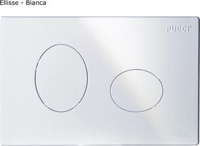 Cassetta incasso pulsante alto (2 pulsanti 9 lt - 4 lt) Pucci ECO 1315490001 + placca