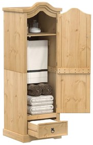 Armadio Corona 55x52x170 Cm İn Legno Massello Di Pino /