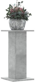 Supporti Per Piante 2 Pz Grigio Cemento 30x30x60 Cm Truciolato /