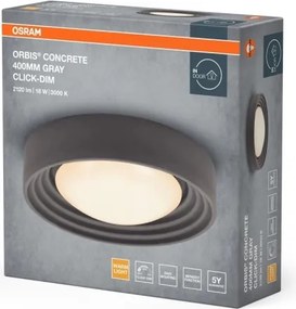 Osram - Plafoniera dimmerabile a LED ORBIS CONCRETE LED/18W/230V Ø 40 cm grigio/cemento