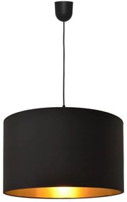 Lampadario su corda ALBA 1xE27/15W/230V d. 45 cm nero/oro