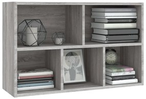 Libreria/Credenza Grigio Sonoma 50x25x80 cm Legno Multistrato