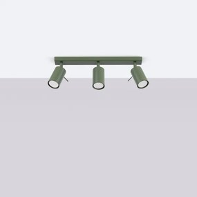 Sollux SL.1502 - Faretto RING 3xGU10/10W/230V verde