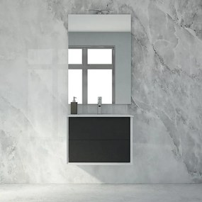 Mobile sottolavabo e lavabo Bellagio bianco L 70 x H 48 x P 46 cm