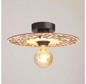 Lampadario a plafone FALCO 1xE27/60W/230V diametro 30 cm beige