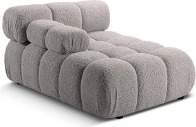 Modulo divano grigio chiaro in tessuto bouclé (angolo sinistro) Bellis - Micadoni Home