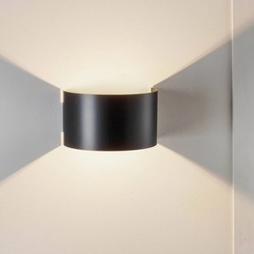 EMIBIG LIGHTING Applique Fold con paralume bombato in nero