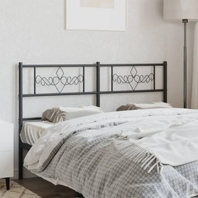 Testiera İn Metallo Nero 120 Cm /