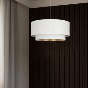 Lampadario a sospensione con cavo NATIA 1xE27/60W/230V bianco