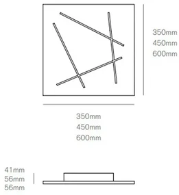 Flat plafoniera 31w 1230lm 3000k sand