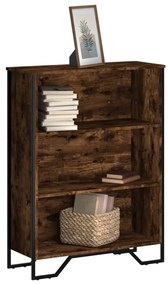 Libreria Rovere Fumo 80x31x106 Cm İn Legno Multistrato /