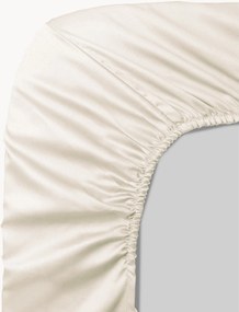 Lenzuolo con angoli boxspring in raso di cotone Ava