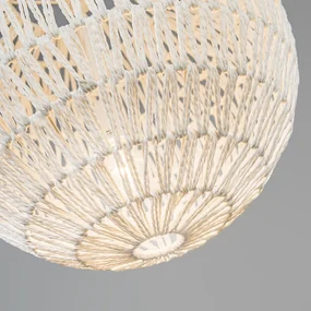 Lampada a sospensione retrò bianca 40 cm - Lina Ball 40